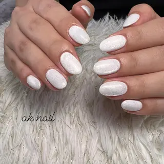 ミディアム ネイル ak nail .のネイルデザイン