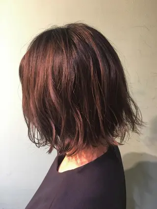 ショート カラー パーマ さかい なつみのヘアスタイル