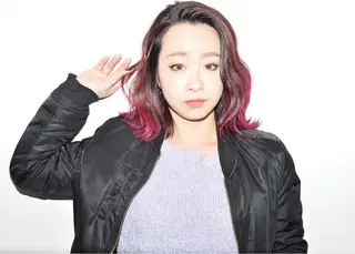 ミディアム カラー Hairsalon F＋Moana by　HEADLIGHT所属・salonF 🔸hamaのマツエク・マツパデザイン