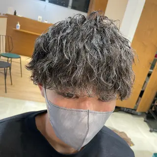 ショート パーマ メンズ レイヤー/韓国ヘア /顔周り/大久保貴之のヘアスタイル