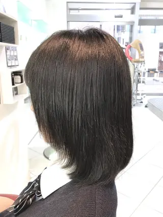 ミディアム 保住 亮太のヘアスタイル