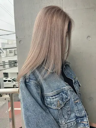 ミディアム ハイトーンNo.1✨ パーマ✨イマイタツヤのヘアスタイル