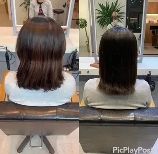 Agu hair emio城陽所属・Agu peachのヘアスタイル