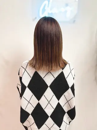 セミロング カラー 古川 瑞希のヘアスタイル