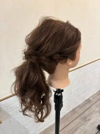 ヘアアレンジ 🧸京橋Wカラー ほそいけいこ🧸のヘアスタイル