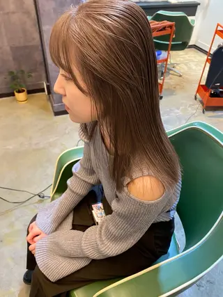 ミディアム カラー ヘアアレンジ 広島/ボブ/レイヤー 🌿‬wakabaのヘアスタイル