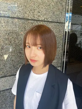 ショート 🫧オリーブカラー/ 酸性縮毛矯正銀座🫧のヘアスタイル