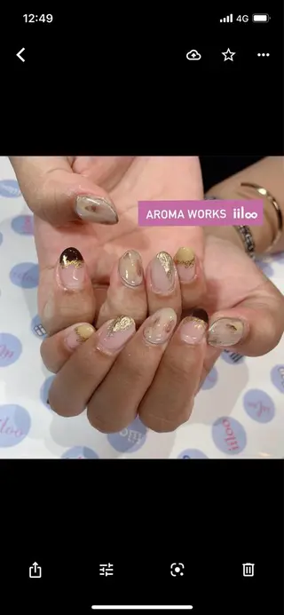 ネイル iiloo aromaworksのネイルデザイン