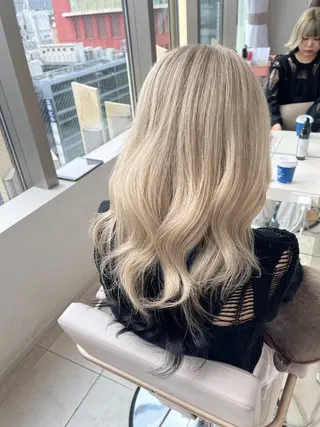 ロング ヘアアレンジ 艶カラー/アレンジ/ はまぐちうみのヘアスタイル