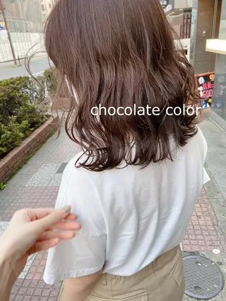 ミディアム カラー GLROW haruhiのヘアスタイル