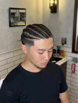 ミディアム BARBER BROS長堀店所属・西川 輝のヘアスタイル