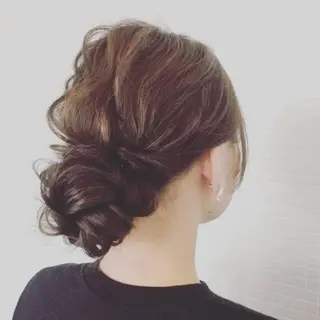 ミディアム カラー パーマ ヘアアレンジ メンズ キッズ ネイル マツエク・マツパ premier modelsのヘアスタイル
