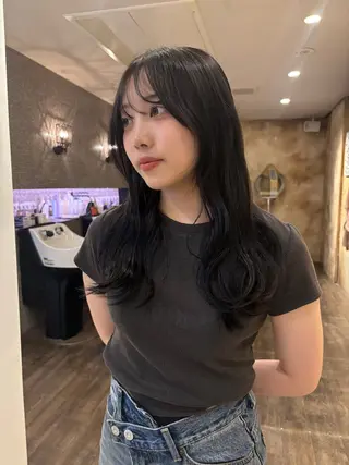 ロング カラー 真壁 れののヘアスタイル