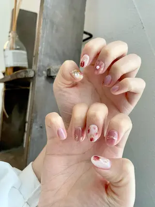 ネイル 甲府市徳行 🧸prunelleのネイルデザイン