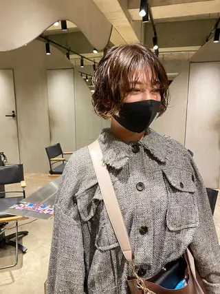 ショート パーマ hemm,hemm.所属・ショート・ボブ MIKUのヘアスタイル