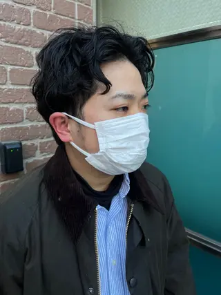 ショート パーマ メンズ times salon名駅所属・久木原 ゆりのヘアスタイル