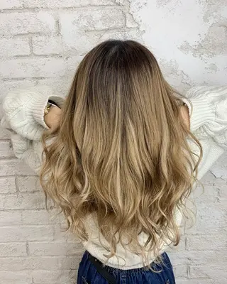 ロング カラー 🎀モテ髪ミルクティ ー🎀yasunaのヘアスタイル