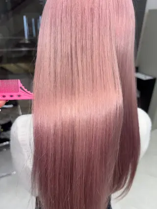 ロング カラー ヘアアレンジ ミルクティー/ピンク カラー/ みう🎀のヘアスタイル