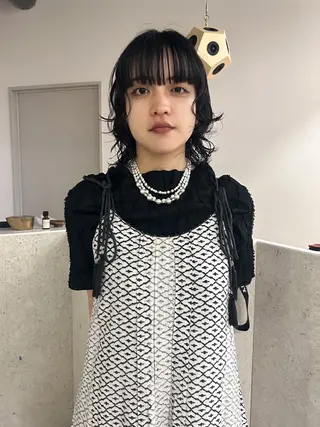 ミディアム パーマ aika/パーマ/ ショート/伏見のヘアスタイル