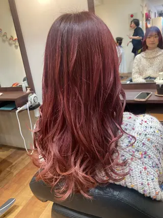 ロング MOLLASALON 浅香山店所属・ツジ モモカのヘアスタイル
