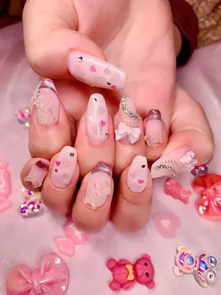 ネイル シェアサロンLei.g(レイジー)所属・3Dアートネイル💗 都築レナのネイルデザイン