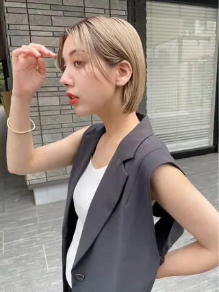 ミディアム カラー 外国人風ヘア スペシャリスト★高沼のヘアスタイル