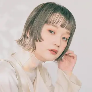 ショート カラー ショートボブ縮毛矯正 特化◇阿武隈川 弘のヘアスタイル