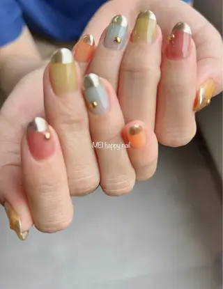 ネイル 北浦和 自爪育成ケアのネイルデザイン