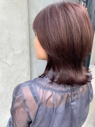 ミディアム カラー 🩷🍭中津・梅田 エリア🍬💜のヘアスタイル