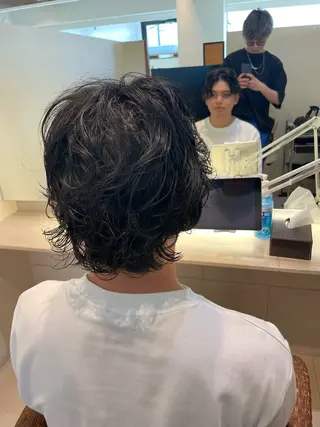 ショート パーマ 白取 星矢のヘアスタイル