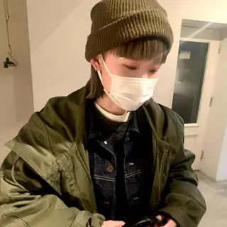 ミディアム カラー room3小出 奈央子のヘアスタイル