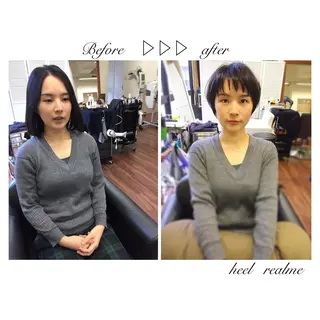 ショート ミディアム セミロング カラー パーマ 成松 勇治のヘアスタイル