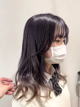 ロング カラー ヘアアレンジ be'leef.mel所属・ののみや まれのヘアスタイル