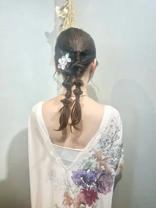 ヘアアレンジ Aya/四条烏丸/ インナーカラーのヘアスタイル