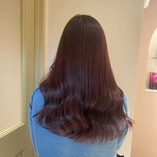 セミロング マホ/日吉/髪質改善 /レイヤー/ガーリーのヘアスタイル