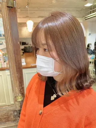 ミディアム カラー 山崎 澪 レイヤーカット/大宮のヘアスタイル