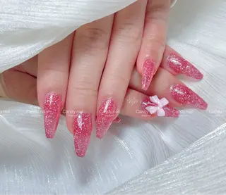 ネイル candy nail 韓国風ワンホンネイルのネイルデザイン