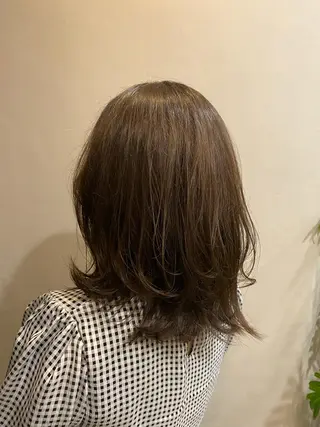 ミディアム ヘアアレンジ 金ウンス 銀座/髪質 改善×デザインカラーのヘアスタイル