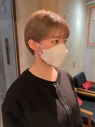 ショート カラー 立川✨ブリーチ/ ケアブリーチ特化✨のヘアスタイル