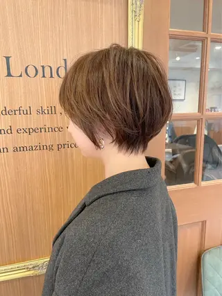 ショート カラー パーマ ショート特化/ 似合わせカット/高津のヘアスタイル