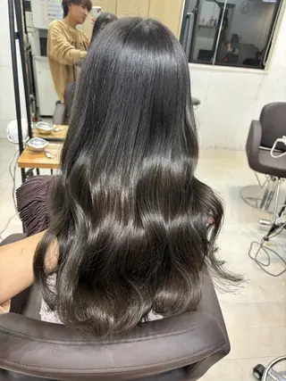 ロング I S所属・🌿透明感カラー‪ 縮毛矯正✨かずきのヘアスタイル