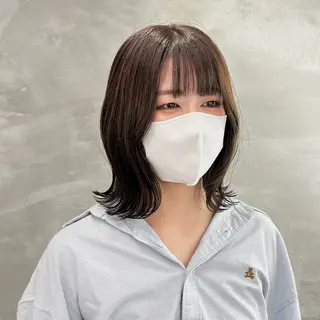 ミディアム カラー 透明感カラー/メンズ /ボブKanna🪄のヘアスタイル