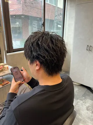 ショート パーマ ヘアアレンジ メンズ メンズ特化/カラー/ パーマ/ケイシンのヘアスタイル