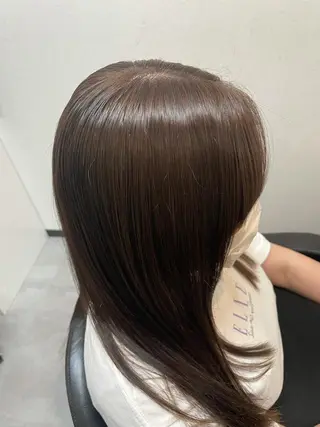 セミロング 髪質改善カラー特化 井上秀樹のヘアスタイル