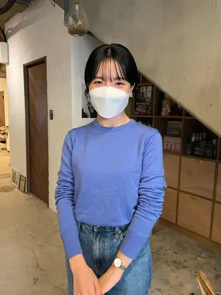 ショート カラー パーマ/レイヤー 岩山丈一郎のヘアスタイル