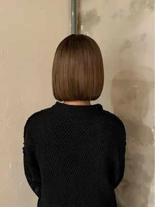 ミディアム カラー こっくりカラー/艶髪 /amy.山口瑞稀のヘアスタイル