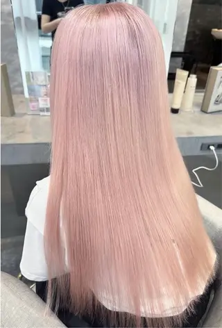 ロング カラー 😈せいと😈 ハイトーン/縮毛矯正のヘアスタイル