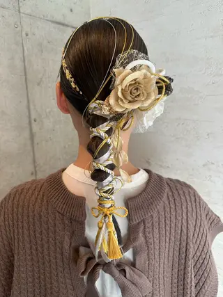 ロング ヘアアレンジ 女性に人気♪ はやしほのかのヘアスタイル