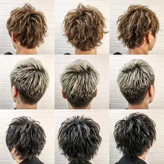 ショート カラー パーマ メンズ 居心地の良さ◎ 明るいお店です◎のヘアスタイル