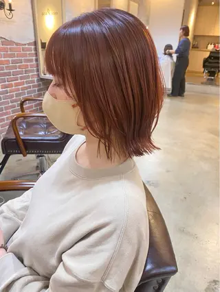 ミディアム カラー tocolaso 柏所属・根本 瑠実のヘアスタイル